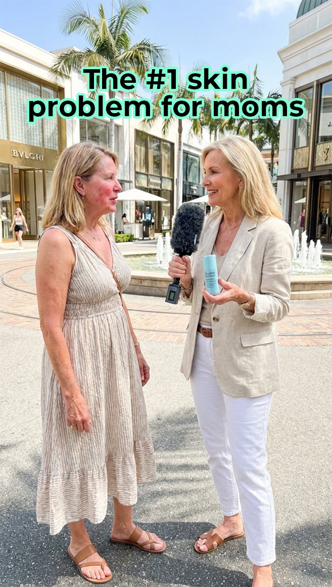Street interview, 'The #1 skin problem for moms'